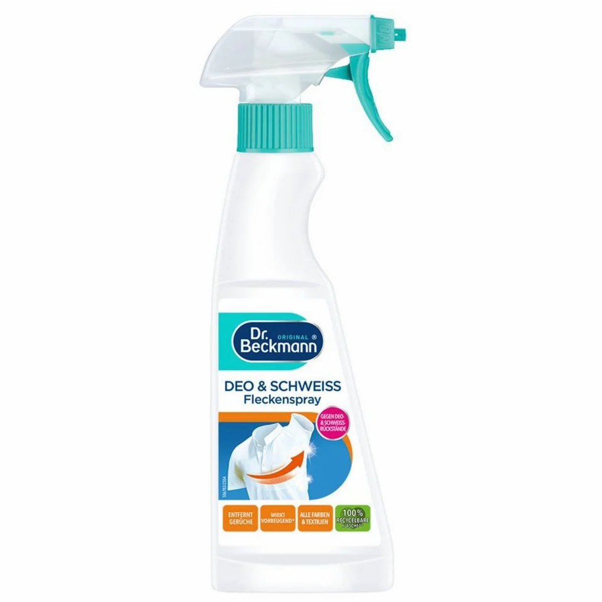 Dr. Beckmann Flecken-Spray Deo & Schweiß, effektive Rückstandsbekämpfung, 250ml – 6er Set 3