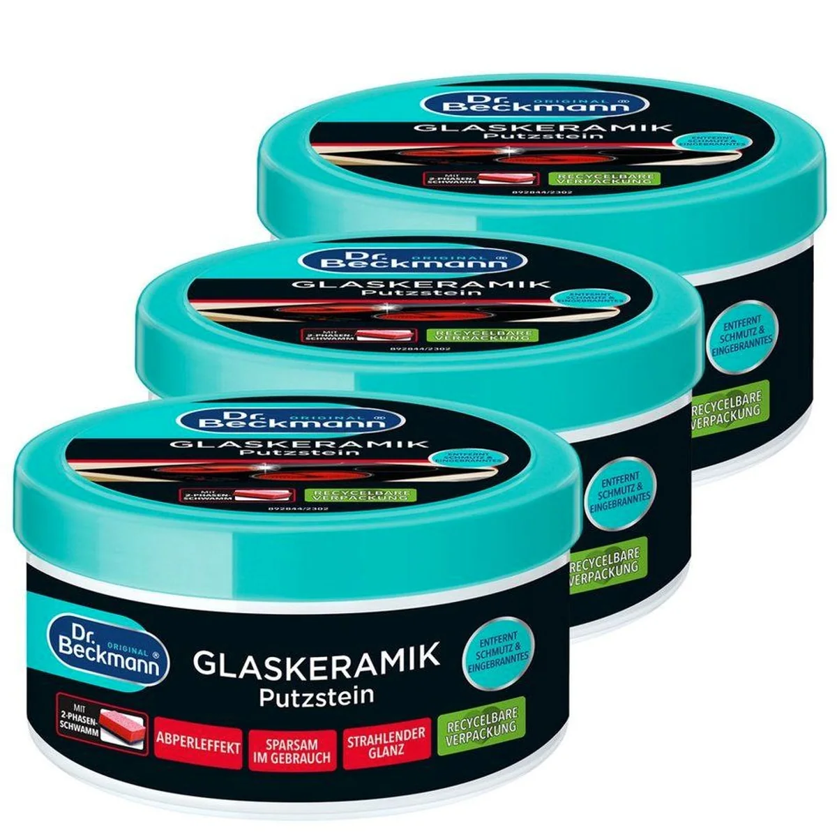 Dr. Beckmann Glaskeramik Putzstein, kraftvolle Reinigung & langanhaltender Glanz