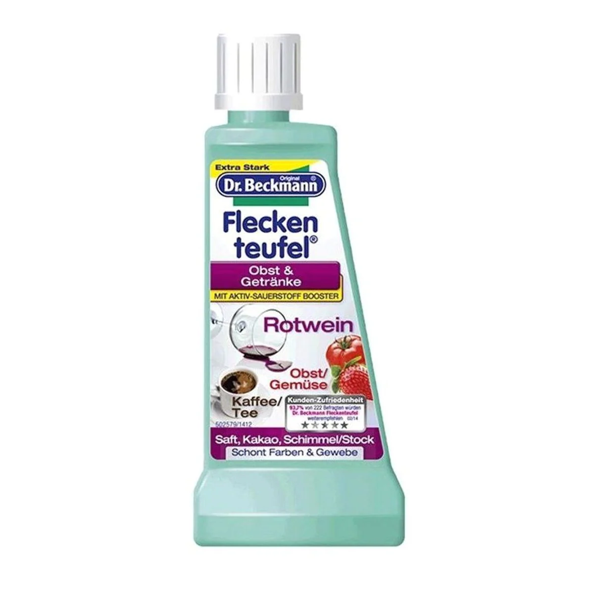 Dr. Beckmann Fleckenteufel Obst & Getränke, effektiver Fleckentferner mit Aktiv-Sauerstoff 2
