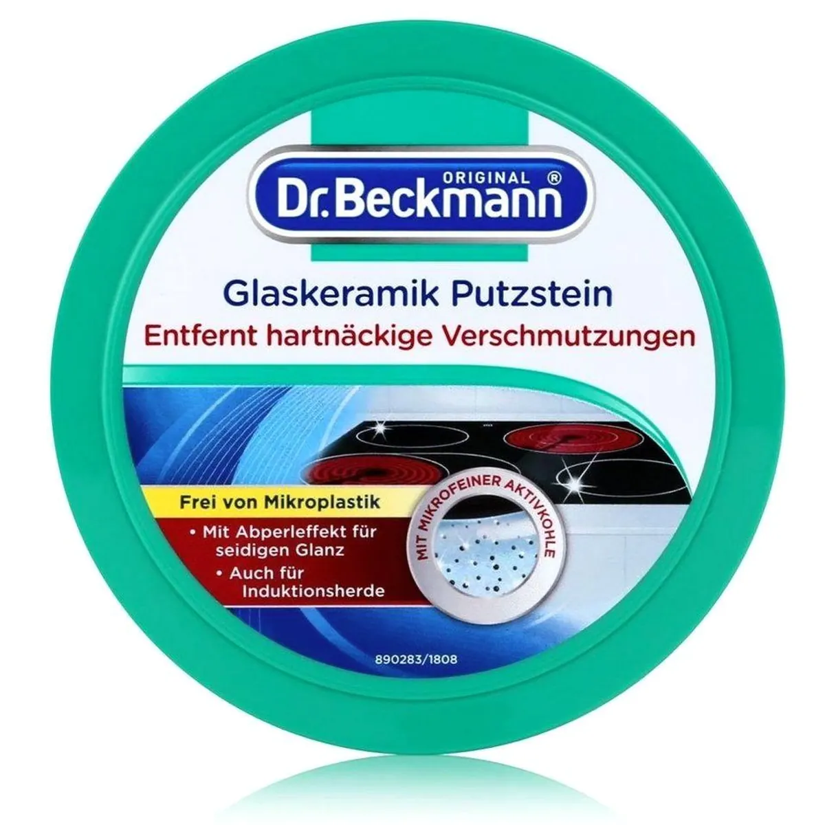 Dr. Beckmann Glaskeramik Putzstein 250g, kraftvolle Reinigung, sanft zu Oberflächen, ohne Mikroplastik