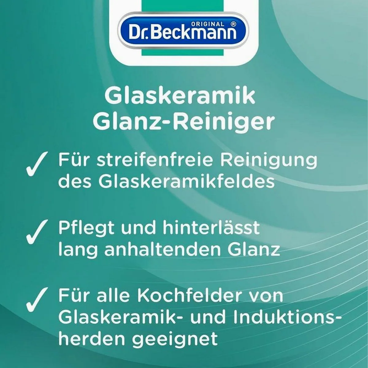 Dr. Beckmann Glaskeramik Glanz-Reiniger, streifenfrei, für Induktionsherde, 250 ml 3