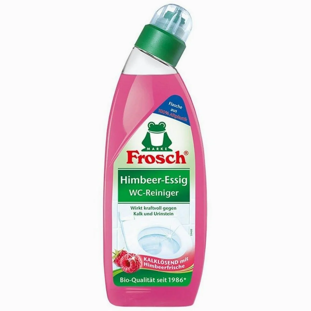 Frosch Himbeer-Essig WC-Reiniger 750 ml, kraftvolle Reinigung, frischer Duft, effektive Kalkentfernung