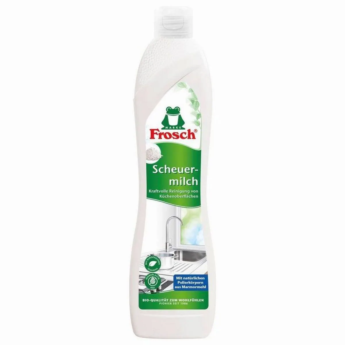 Frosch Scheuermilch Classic 500ml, kraftvolle Reinigung, schonend zur Oberfläche