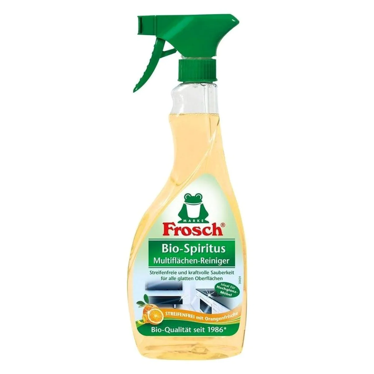 Frosch Bio-Spiritus Multiflächen-Reiniger, kraftvolle Reinigung für diverse Oberflächen
