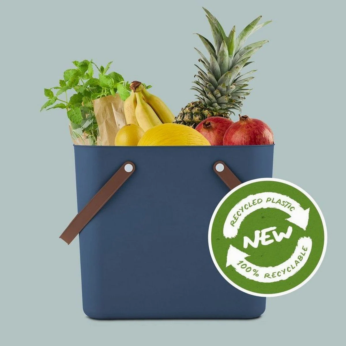 Rotho Albula Einkaufskorb, 40 l Volumen, ergonomische Griffe, pflegeleicht 3