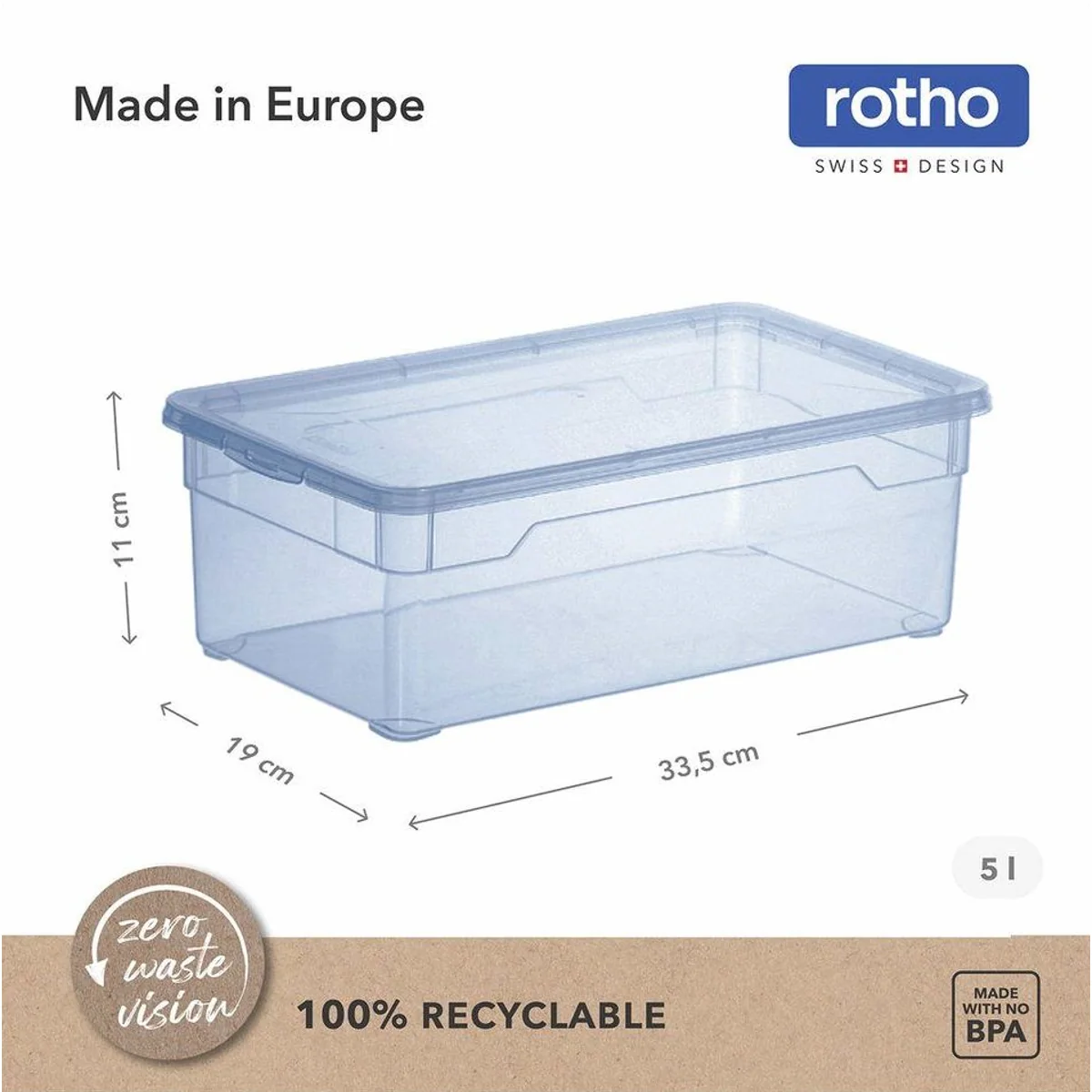 Rotho Clearbox Lady Shoe 5L, transparentes Design, modular & stapelbar 4
