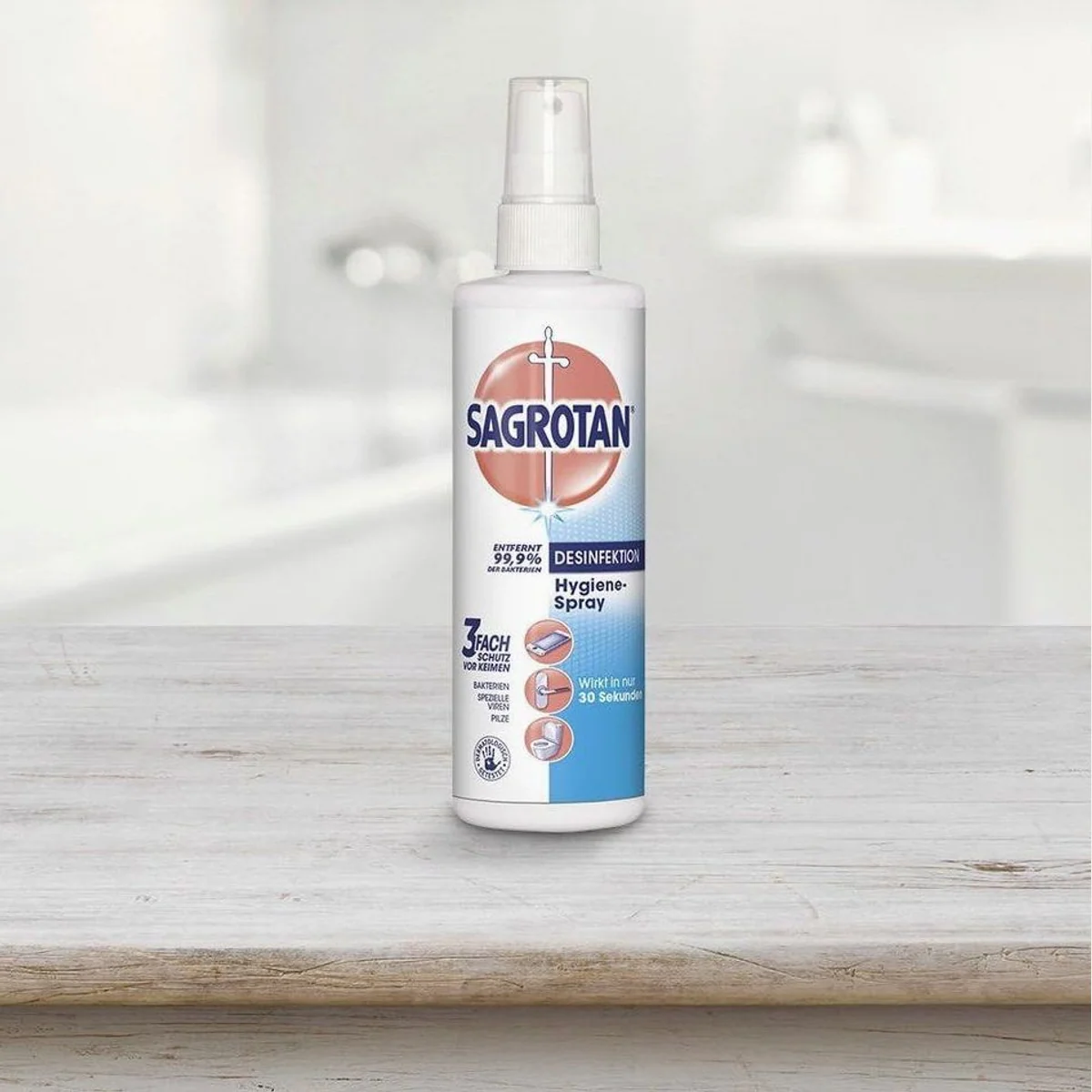 Sagrotan Hygiene-Pumpspray 250ml, 3-fach Schutz, praktische Handhabung, vielseitig einsetzbar