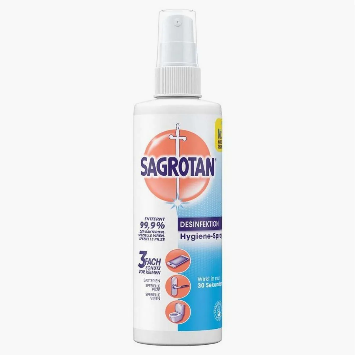 Sagrotan Hygiene-Pumpspray 250 ml, effektive Desinfektion, einfache Anwendung, vielseitig einsetzbar