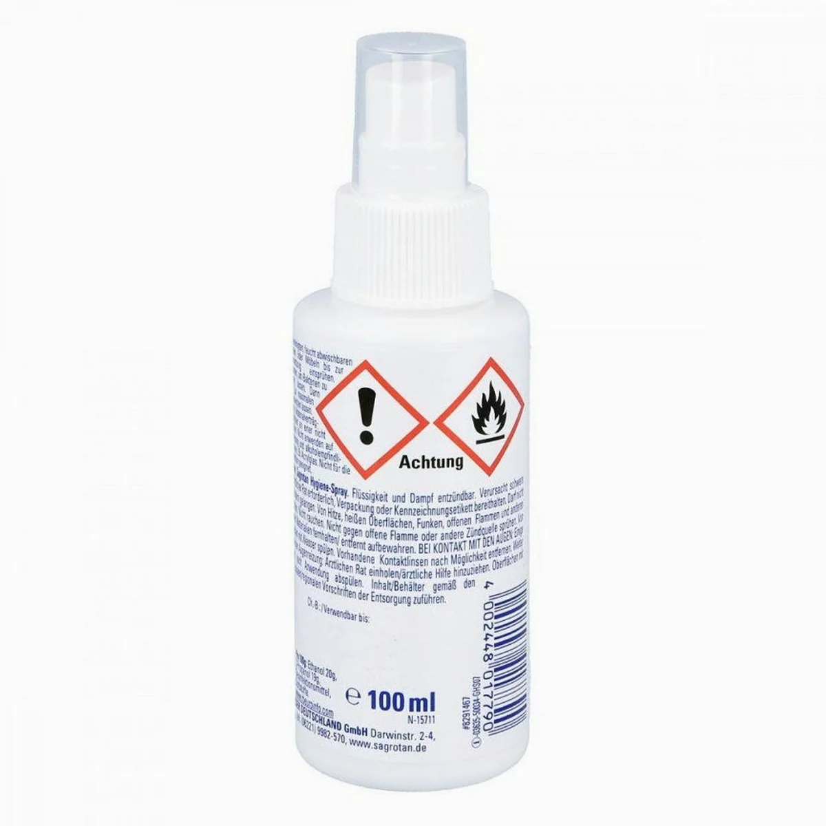 Sagrotan Hygiene-Pumpspray 100 ml, effektive Desinfektion, ideal für unterwegs, entfernt 99,9% der Bakterien 2
