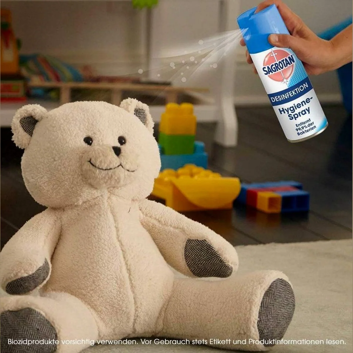 Sagrotan Hygiene-Spray Aerosol 6 x 400ml, effektive Bakterienbeseitigung, frischer Duft, vielseitig einsetzbar 3