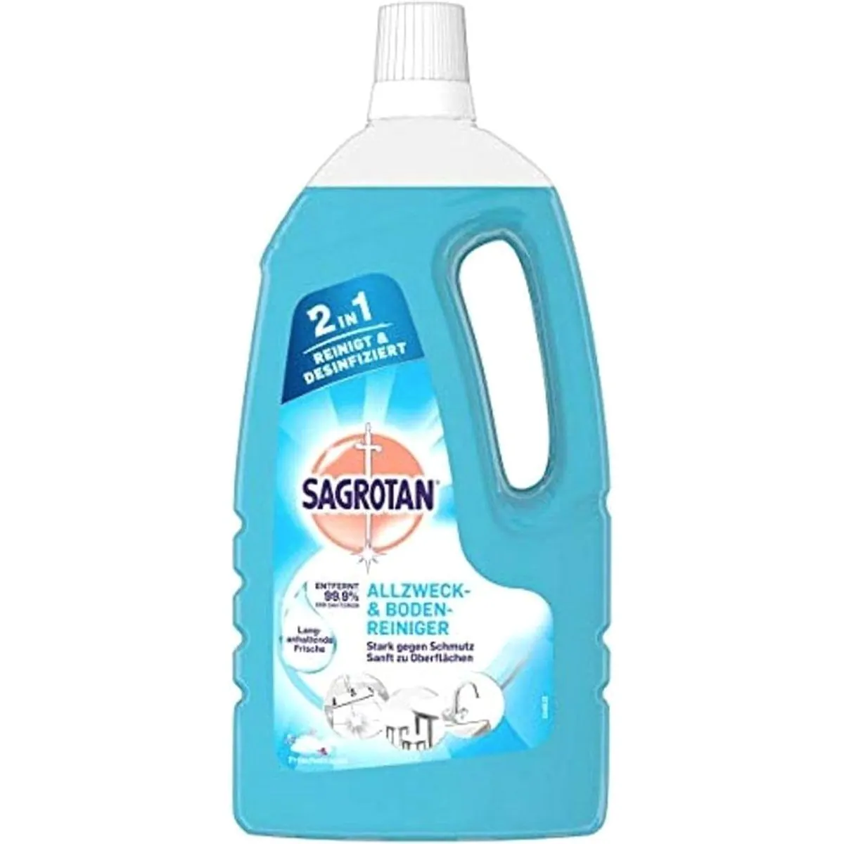 Sagrotan Blütenfrische Allzweckreiniger, effektive Bakterienreduktion — 4 x 1,5 l 4