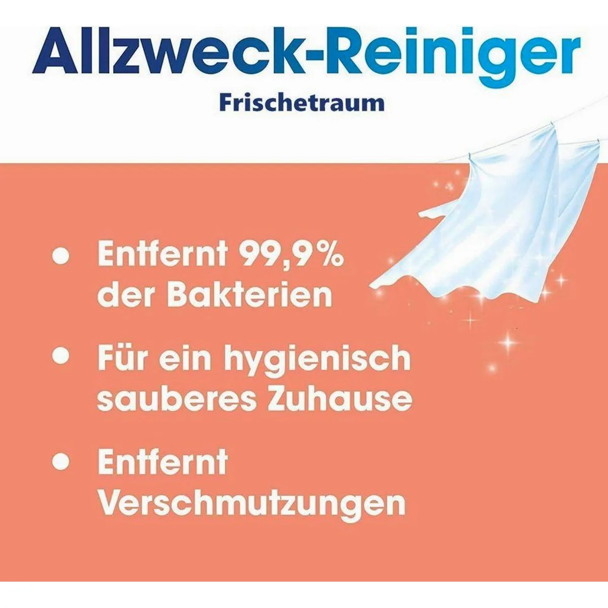 Sagrotan Blütenfrische Allzweckreiniger, effektive Bakterienreduktion — 4 x 1,5 l 5