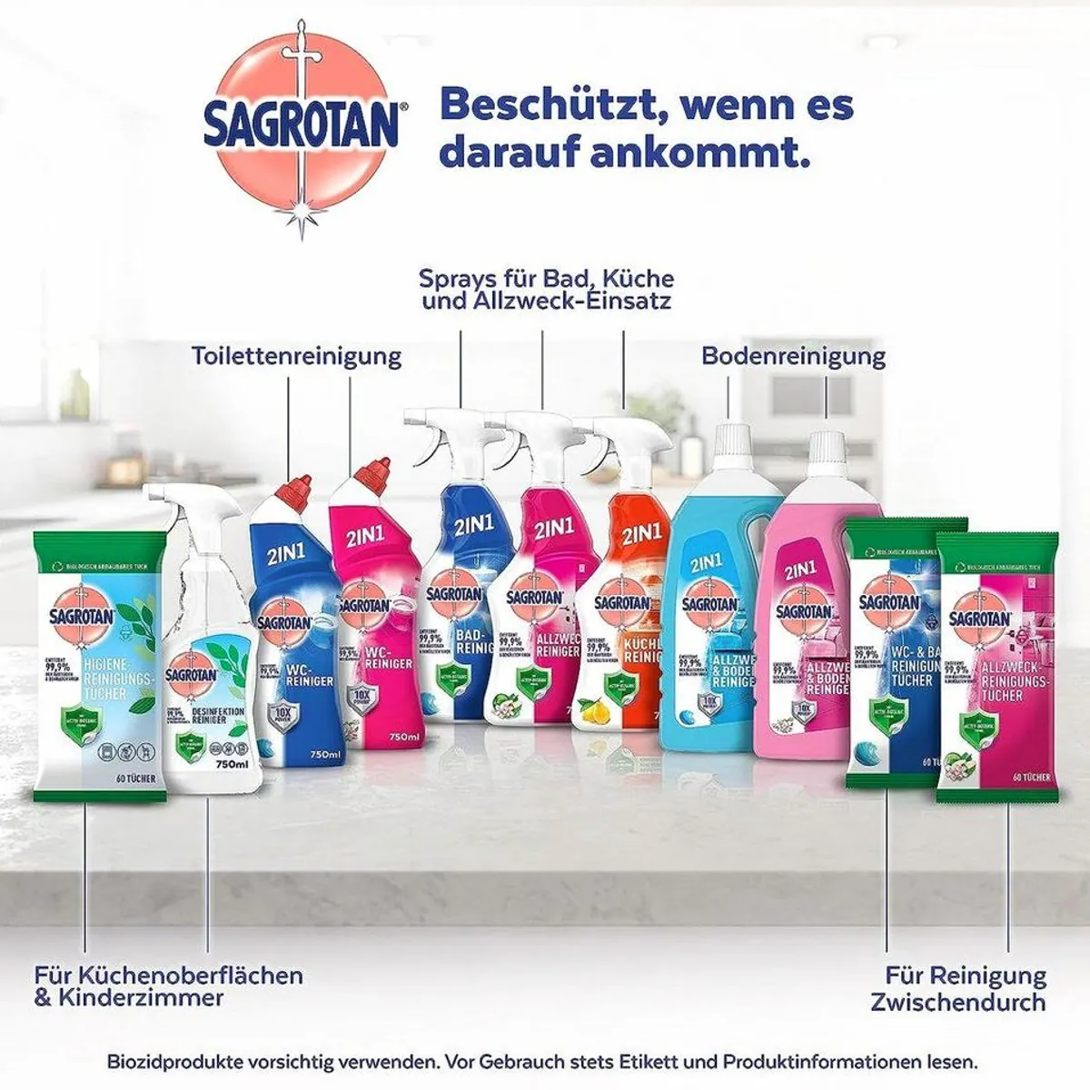 Sagrotan Frischetraum Allzweckreiniger 1,5l, entfernt 99,9% der Bakterien, optimale Oberflächenreinigung 5