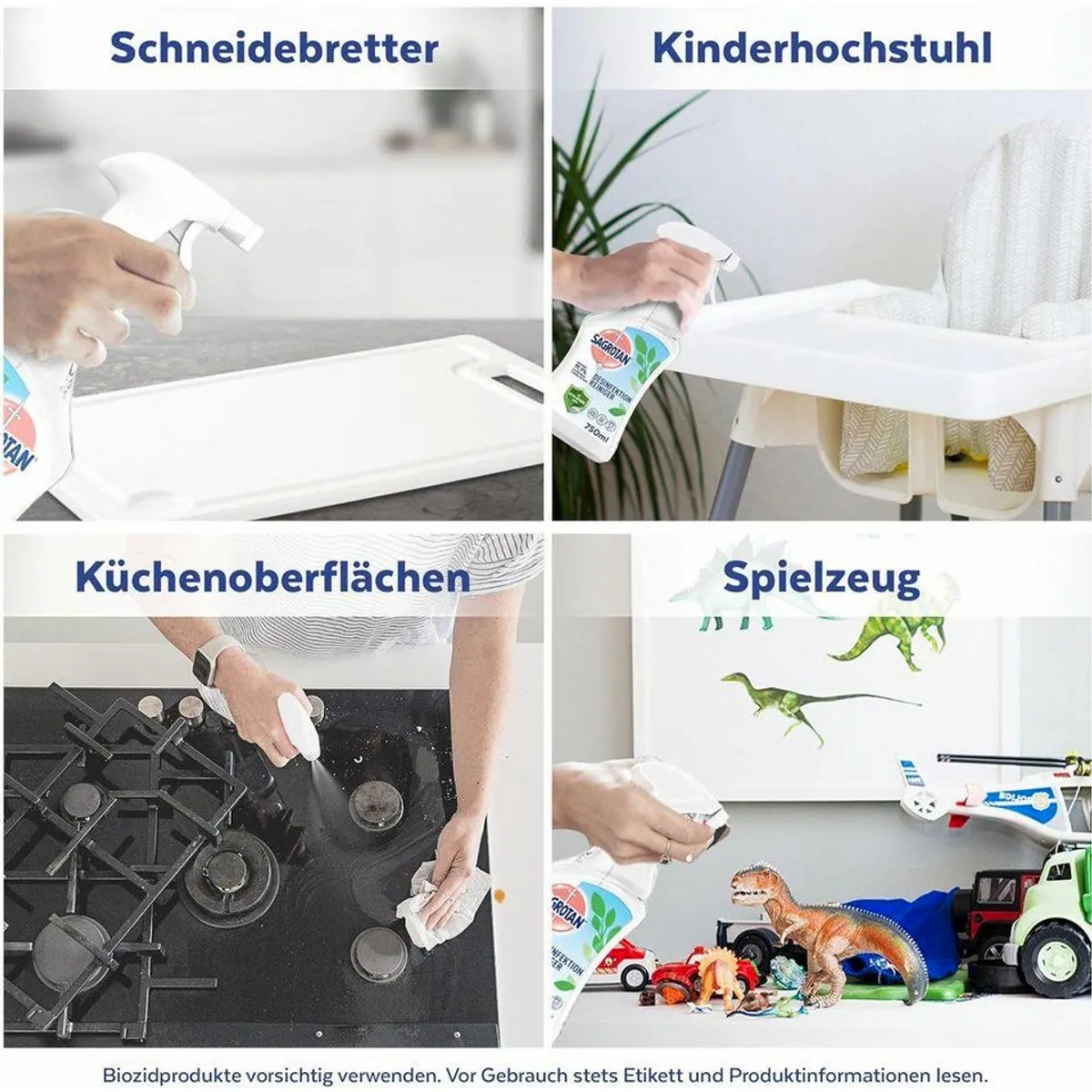 Sagrotan Desinfektionsspray 4 x 500ml, effektive Reinigung, einfache Anwendung, vielseitig einsetzbar 3