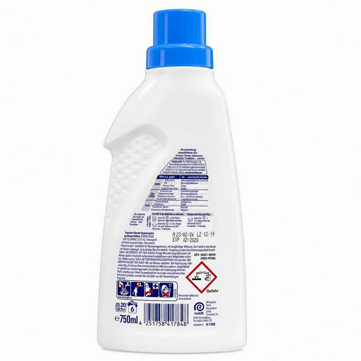 Sagrotan Wäsche-Hygienespüler, desinfizierend, für niedrige Temperaturen 2