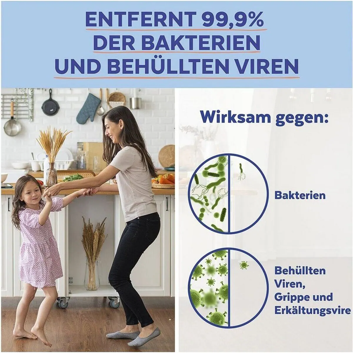 Sagrotan Allzweckreiniger Blütenfrische & Grüner Apfel, 2-in-1 Reinigung und Desinfektion 4