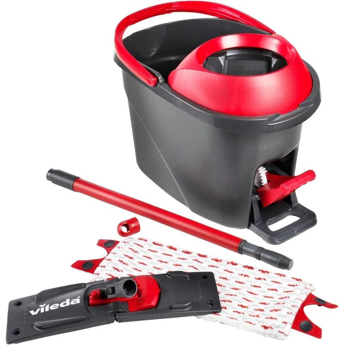 Vileda ULTRAMAX 2in1 TURBO Bodenwischer-Set, individuelle Feuchtigkeitskontrolle, ergonomischer Stiel