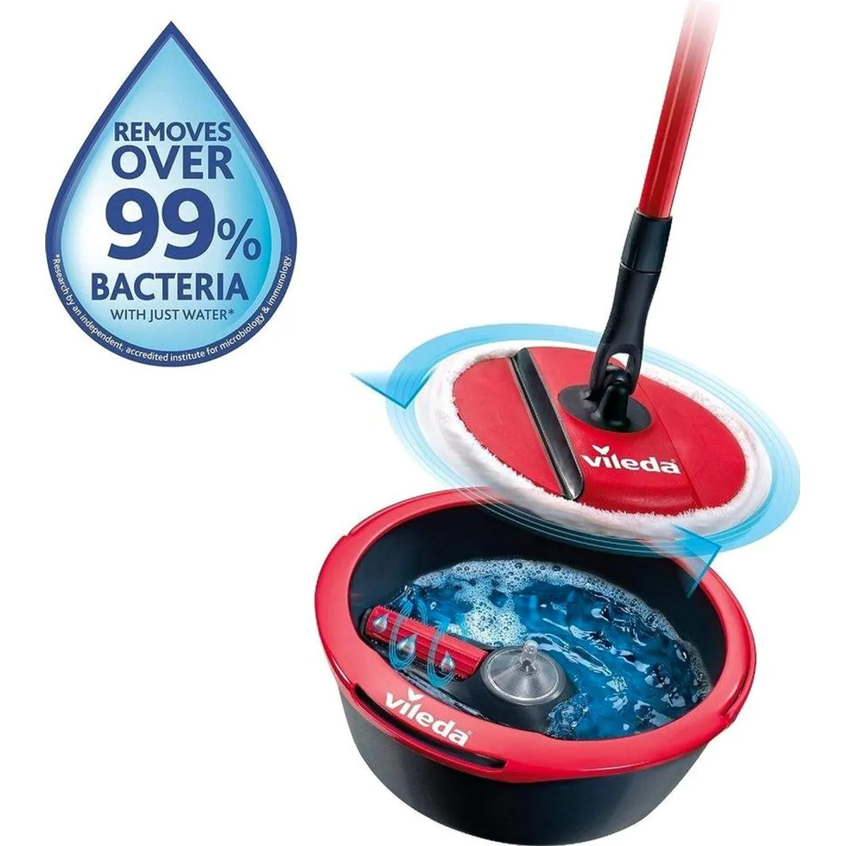 Vileda Spin & Clean Wischmopp, effektive Reinigung ohne Chemie