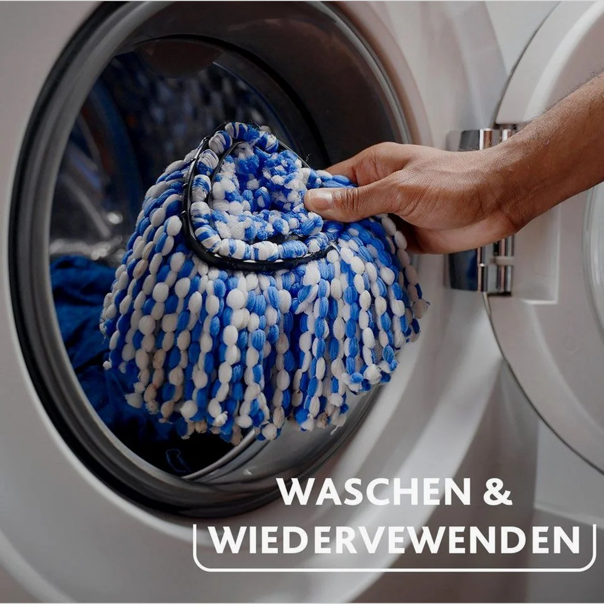 Vileda H2Pro Spinmop Ersatzbezug, leistungsstarke Mikrofasern, waschbar bis 30 °C 3