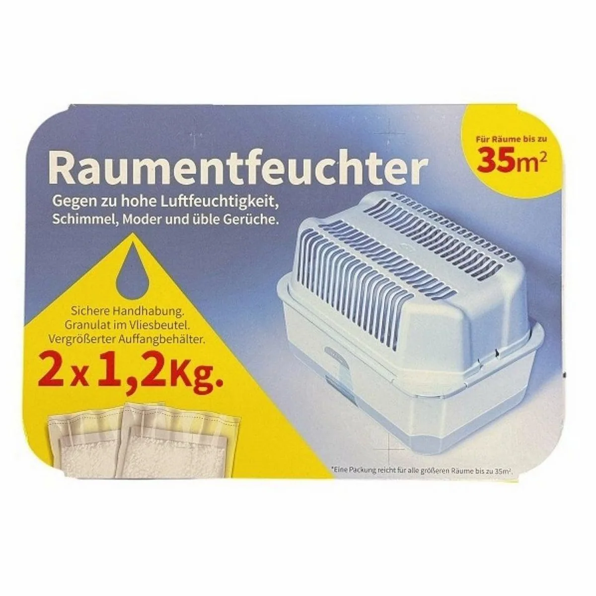 WENKO Granulat-Luftentfeuchter SET, effektive Feuchtigkeitsregulation für Räume 2