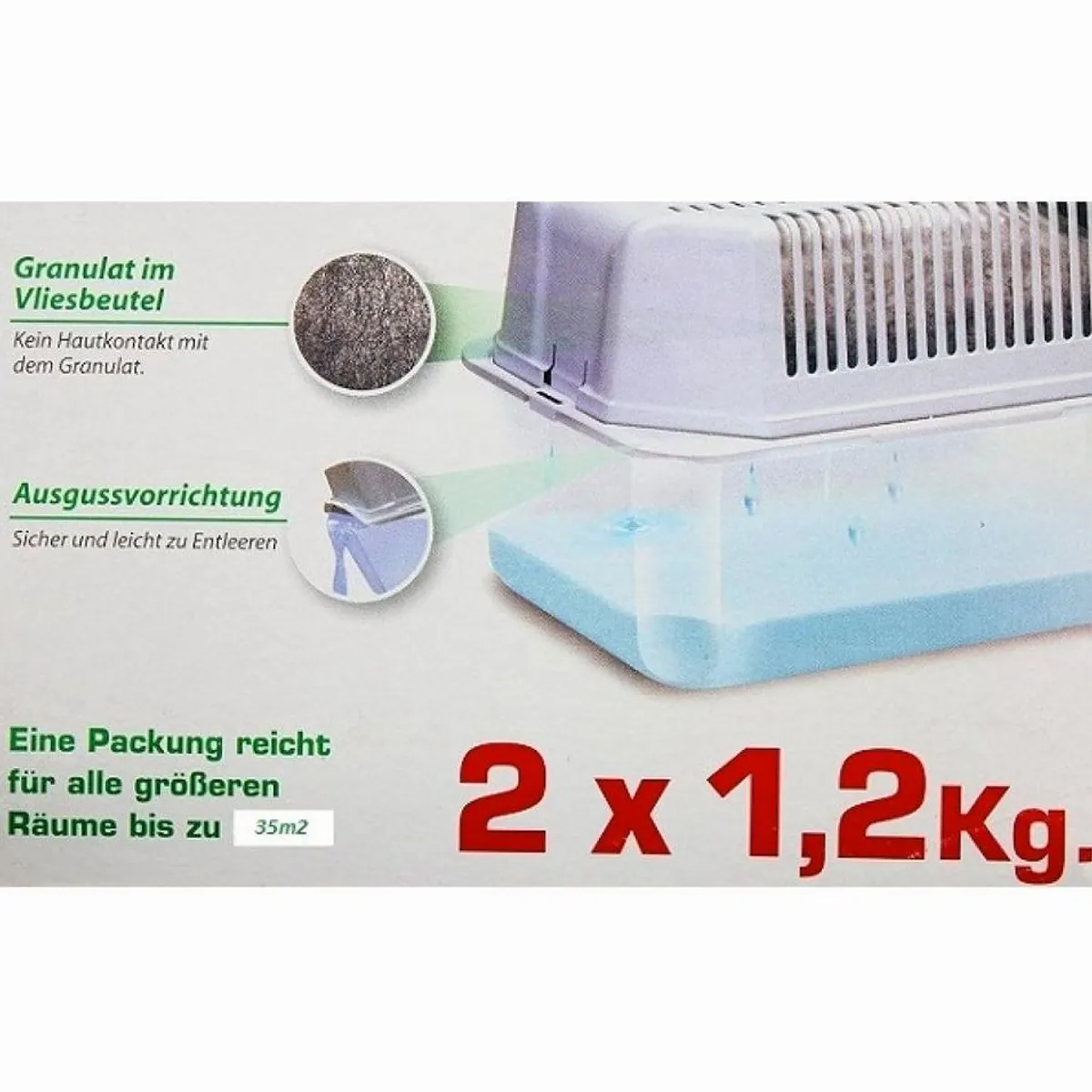 WENKO Granulat-Luftentfeuchter SET, effektive Feuchtigkeitsregulation für Räume 5