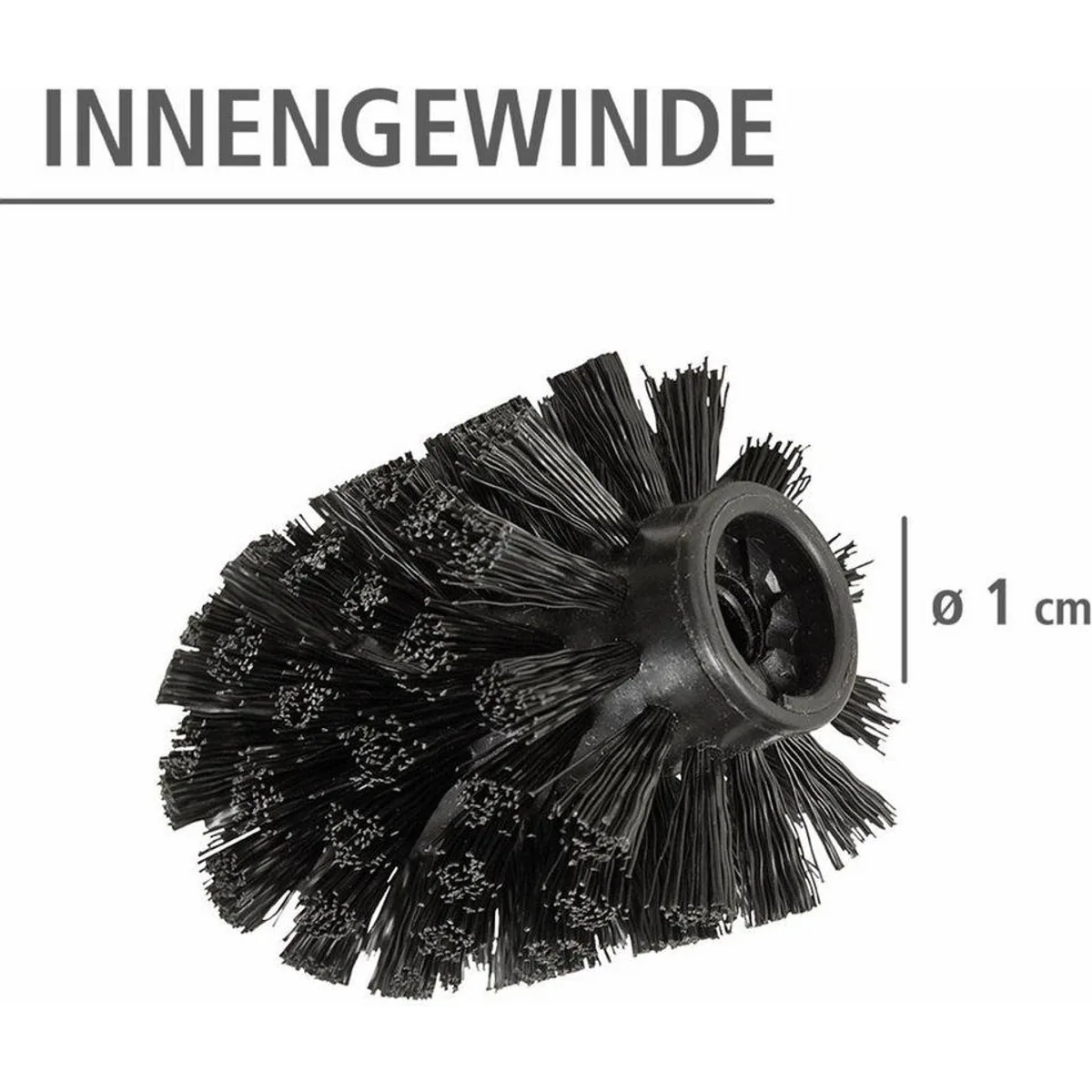 WENKO WC-Reinigungsbürste, 4-teiliges Set, Edelstahlstiel, langlebige Kunststoffborsten 5