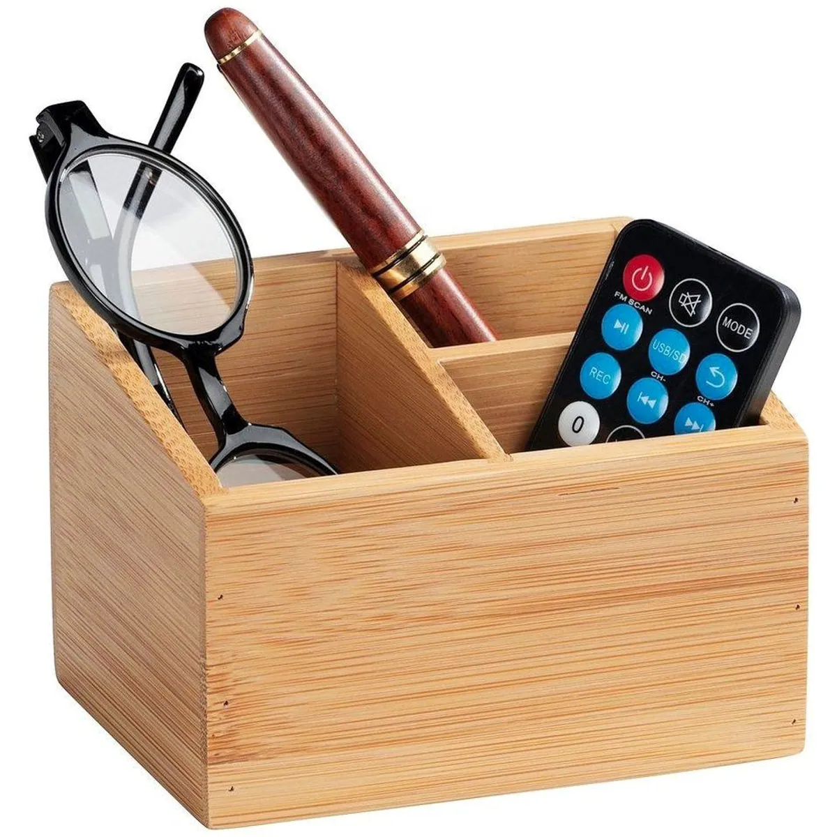 WENKO Aufbewahrungsbox Terra, Set aus 2 Stück, edles Bambusdesign 3